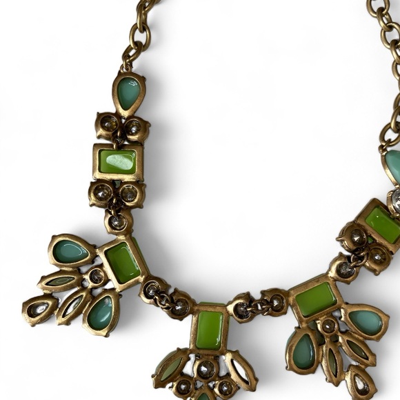 J Crew statement necklace, gemstones, EUC - Picture 5 of 6